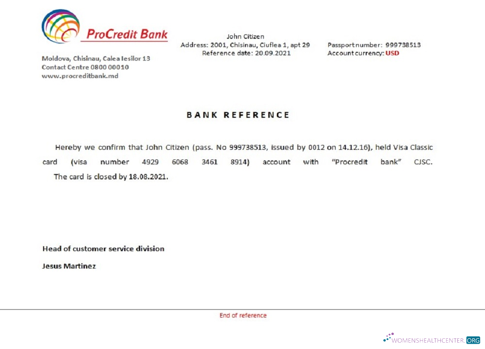Download Moldova Procredit bank closure reference Photoshop template